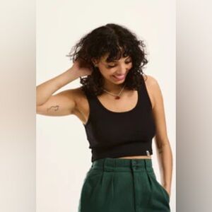 Lucy & Yak Josy Vest Top Black